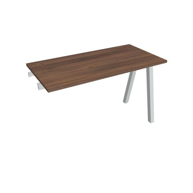 Werkbank UNI A, für Längsverkettung, 120x75,5x60 cm, Walnuss/Grau