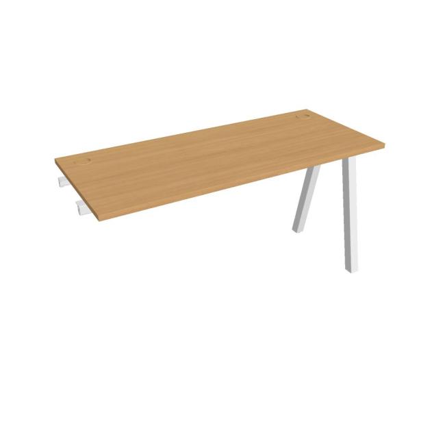 [ON920818] Werkbank UNI A, für Längsverkettung, 140 x 75,5 x 60 cm, Buche/Weiß