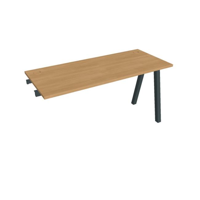 [ON920831] Werkbank UNI A, für Längsverkettung, 140 x 75,5 x 60 cm, Eiche/Schwarz
