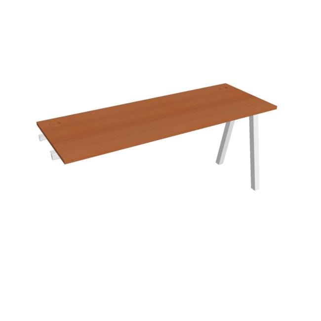 Werkbank UNI A, für Längsverkettung, 160 x 75,5 x 60 cm, Kirsche/Weiß