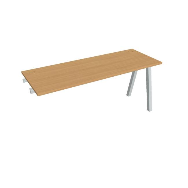 [ON920847] Werkbank UNI A, für Längsverkettung, 160x75,5x60 cm, Buche/grau