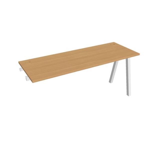 [ON920848] Werkbank UNI A, für Längsverkettung, 160 x 75,5 x 60 cm, Buche/Weiß