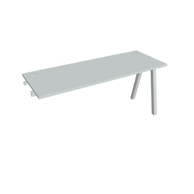 Werkbank UNI A, für Längsverkettung, 160x75,5x60 cm, grau/grau