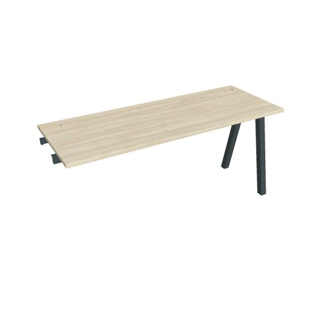[ON920855] Werkbank UNI A, für Längsverkettung, 160 x 75,5 x 60 cm, Akazie/schwarz