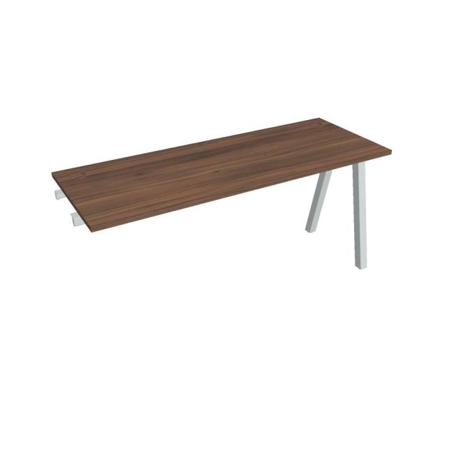 [ON920859] Werkbank UNI A, für Längsverkettung, 160x75,5x60 cm, Walnuss/Grau