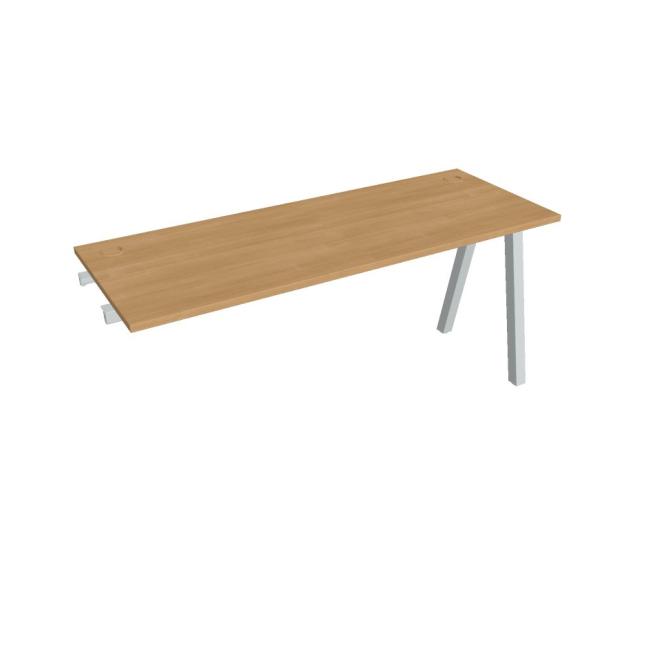 [ON920862] Werkbank UNI A, für Längsverkettung, 160x75,5x60 cm, Eiche/Grau