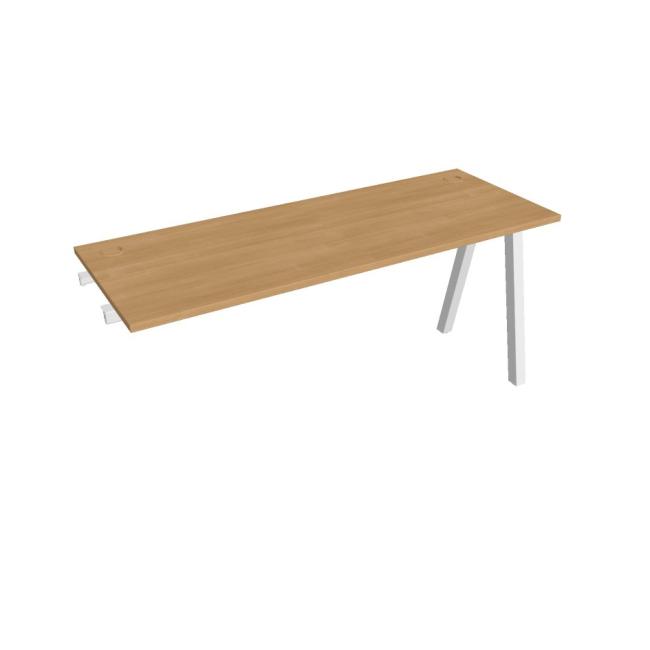 [ON920863] Werkbank UNI A, für Längsverkettung, 160 x 75,5 x 60 cm, Eiche/Weiß