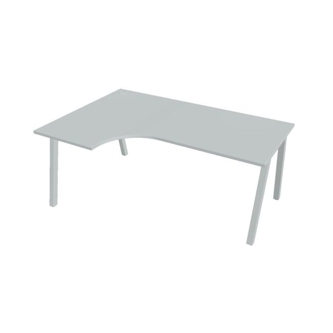 [ON920913] Schreibtisch UNI A, ergo, rechts, 180x75,5x120 cm, grau/grau