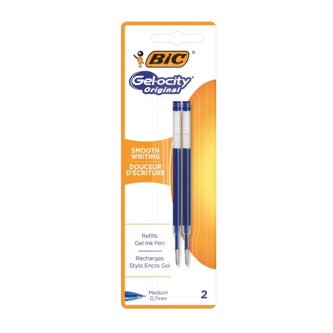 BIC Gel-Rollerball-Mine, blau, 2 Stück