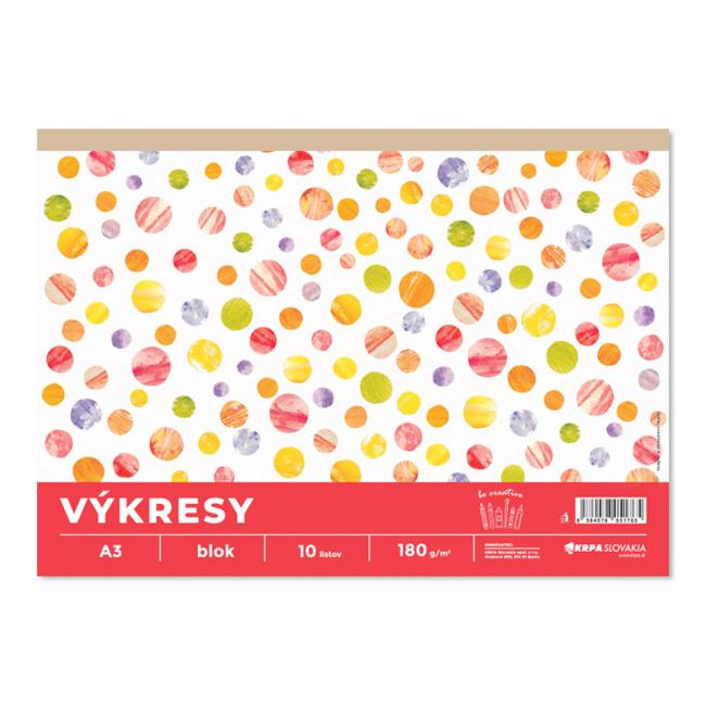[OP531809] Zeichnungen, 180 g/m², A3, 10 Stück pro Block, weiß