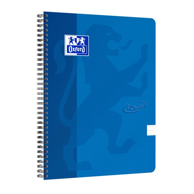 Oxford Nordic Touch Notizbuch, blau, A4+, 70 Blatt, liniert