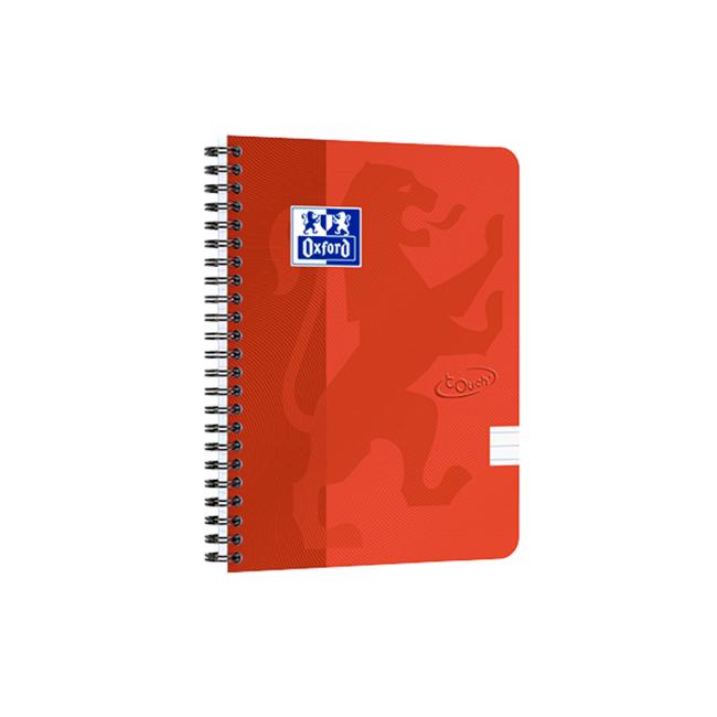 Oxford Nordic Touch Notizbuch, rot, A5+, 70 Blatt, liniert