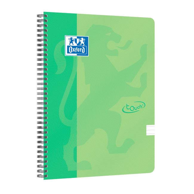 Oxford Nordic Touch Notizblock, grün, A4+, 70 Blatt, liniert