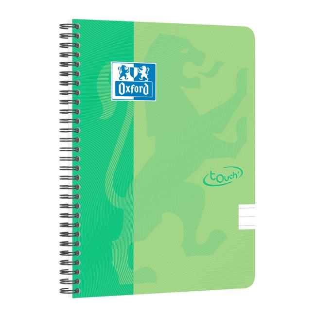 Oxford Nordic Touch Notizbuch, grün, A5+, 70 Blatt, liniert