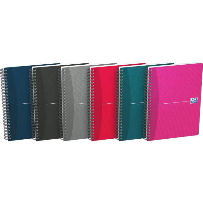 Oxford Essentials Notizbuch, A5, 90 Blatt, liniert, verschiedene Farben
