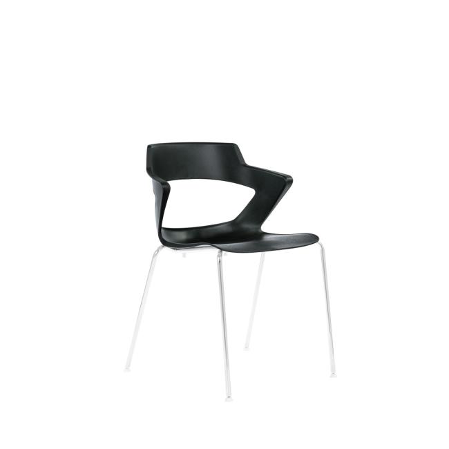 [OY490722] Aoki Esszimmerstuhl, schwarz