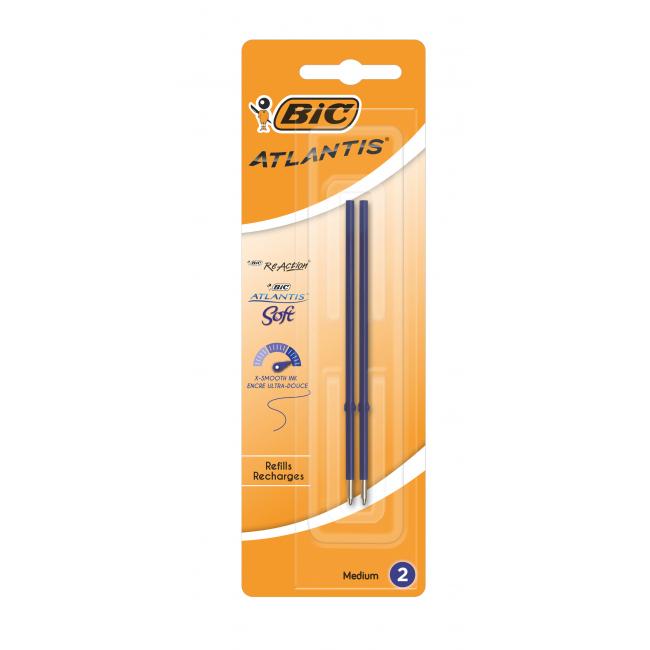 BIC Kugelschreiberminen, blau, 2 Stück