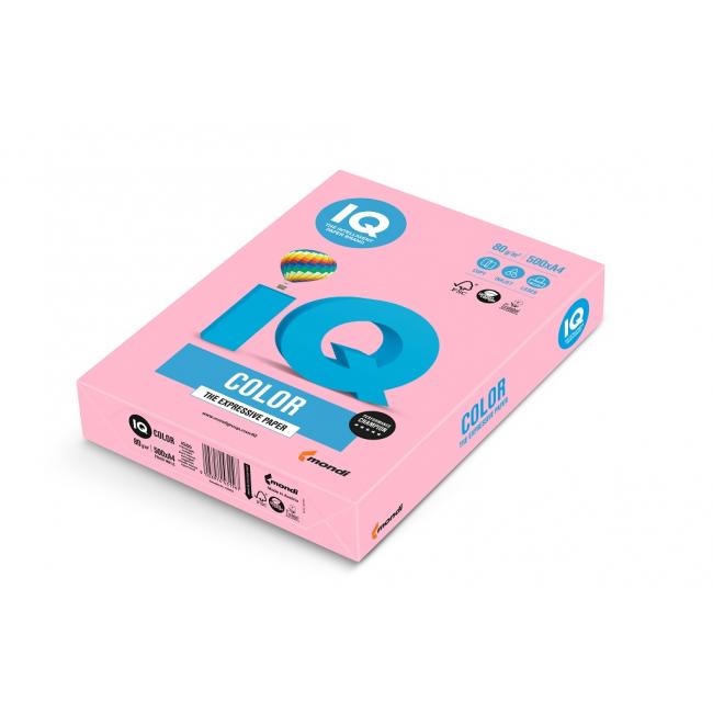 Farbiges Papier IQ Farbe Flamingorosa OPI74, A4, 80 g