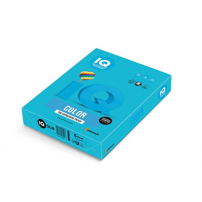 [PA001146] IQ Farbpapier Cyanblau AB48, A4, 80 g