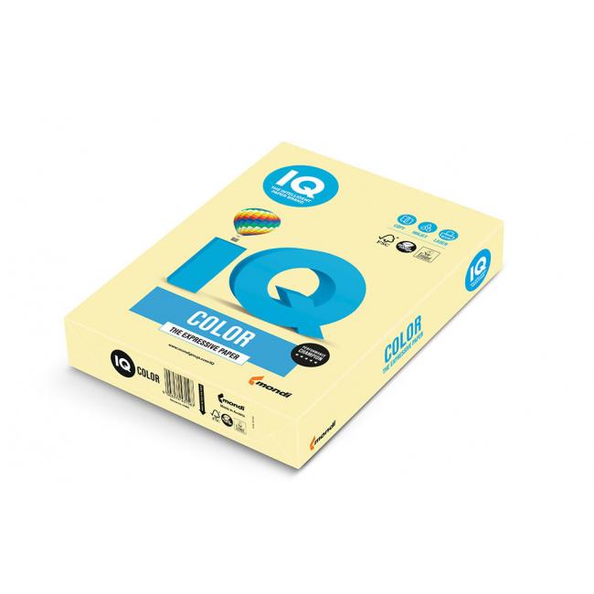 Farbiges Papier IQ Farbe Pastellgelb YE23, A4, 160 g