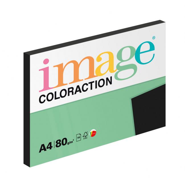 Image Coloraction Farbpapier, A4, 80 g/m², schwarz, 100 Blatt