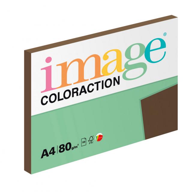 Image Coloraction Farbpapier, A4, 80 g/m², braun, 100 Blatt