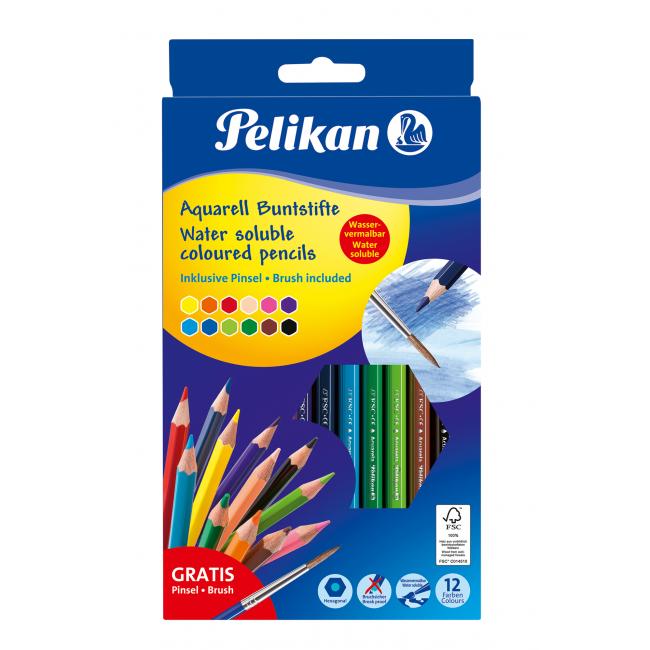 Pelikan Wasserfarbenstifte, 12 Stück