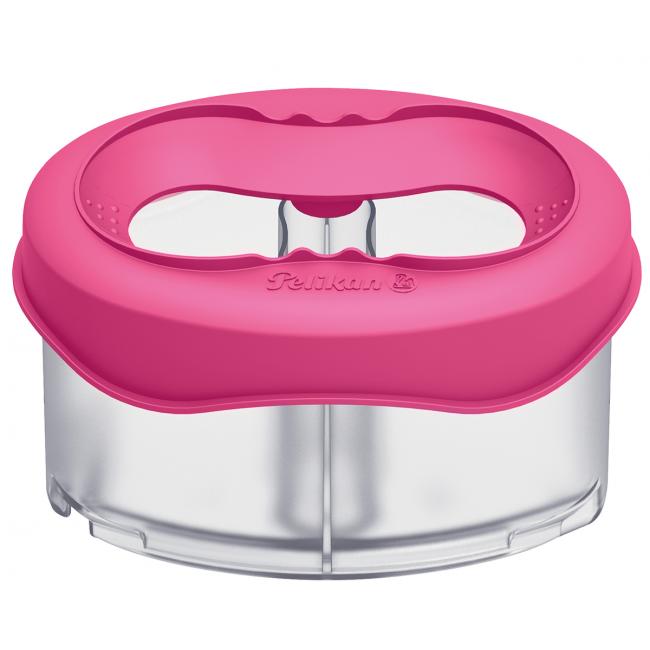 [PE800327] Pelikan Kunststoffbecher mit Bürstenhalter, rosa
