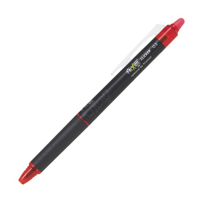 Rollengummi PILOT Frixion Klicker R, 0,5 mm rot