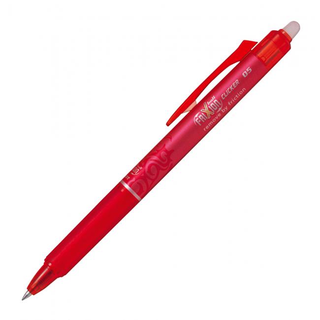 Rollengummi PILOT Frixion Klicker 0,5 mm rot
