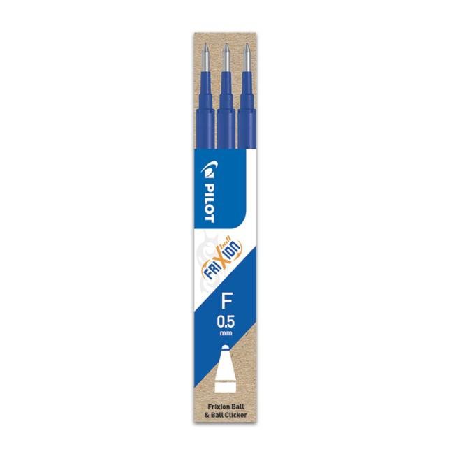 PILOT Frixion Radiergummi-Nachfüllpackung 0,5 mm blau, 3 Stück