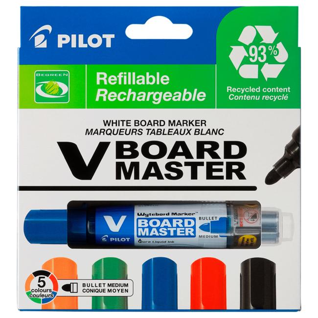 [PI597950] PILOT V-Board Master 5S Whiteboard-Marker-Set