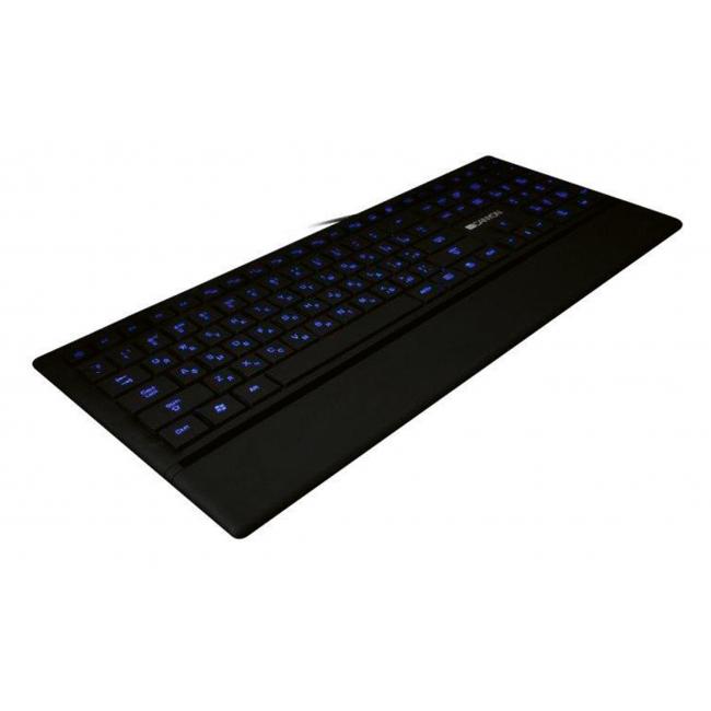 Canyon CNS-HKB6SK Multimedia-Tastatur, LED-Hintergrundbeleuchtung, gummierte Oberfläche