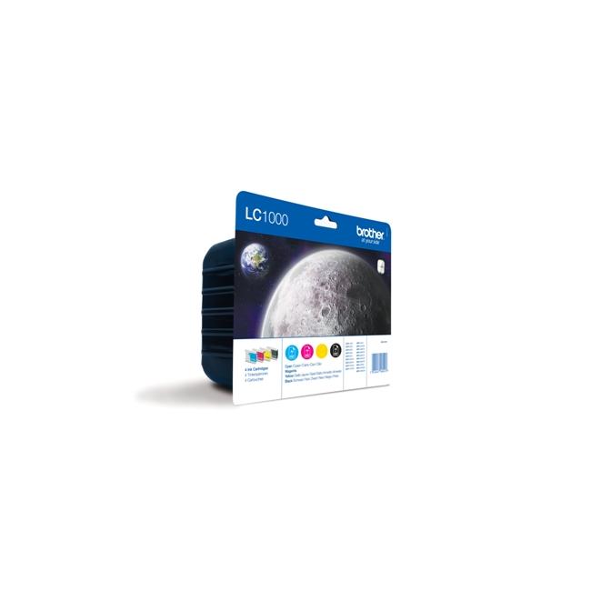 [PP004862] Brother LC-1000 Tintenpatronen-Set (Schwarz/Farbe/Magenta/Gelb) für DCP-330C/540CN/MFC5460CN