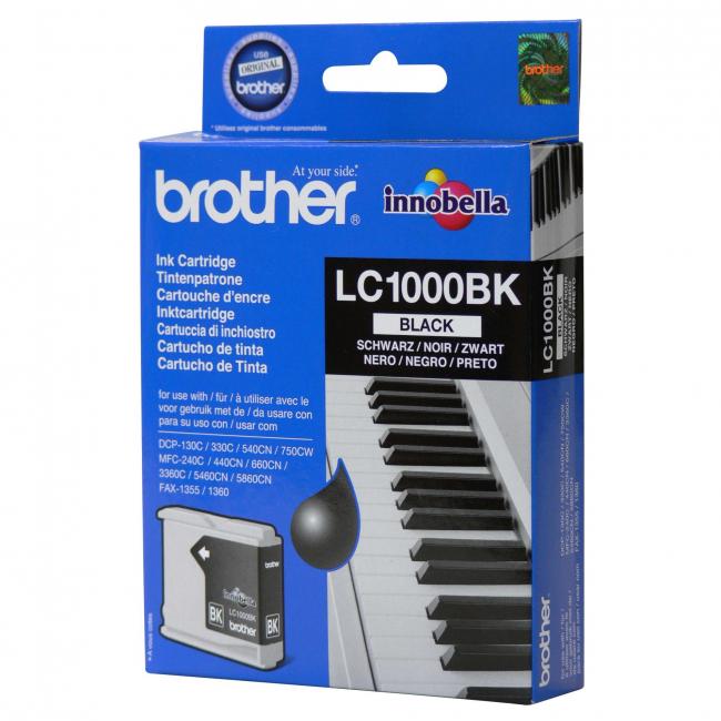 Brother LC-1000 Tintenpatrone für DCP-330C/540CN/MFC5460CN Schwarz (500 Seiten)