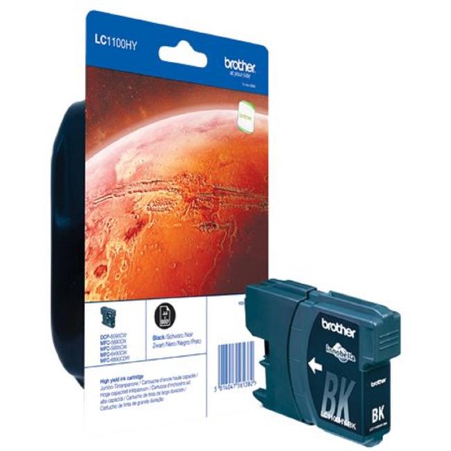 Brother LC-1100 Tintenpatrone für MFC 6490CW/DCP-6690CW Schwarz HY (900 Seiten)