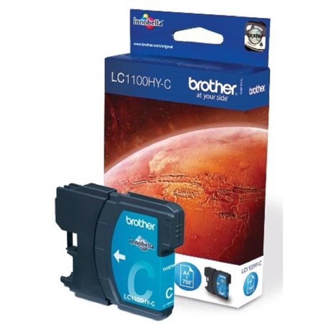 Brother Tintenpatrone LC-1100 für MFC-6490CW/DCP-6690CW Cyan HY (750 Seiten)