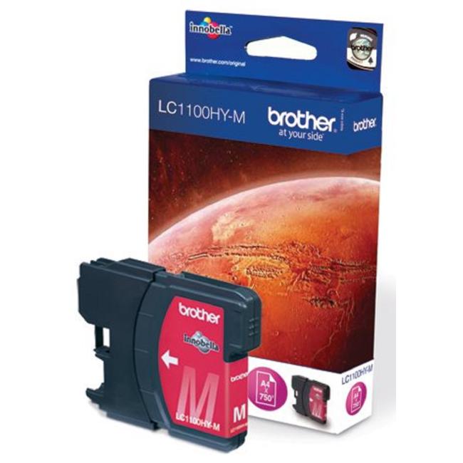 Brother LC-1100 Tintenpatrone für MFC-6490CW/DCP-6690CW Magenta HY (750 Seiten)