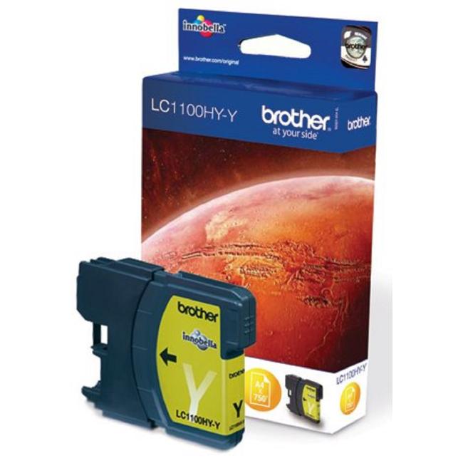 Brother LC-1100 Tintenpatrone für MFC-6490CW/DCP-6690CW gelb HY (750 Seiten)