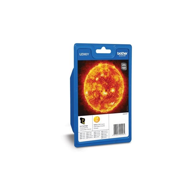 [PP005630] Brother LC-980 Tintenpatrone für DCP-145C/165C gelb (350 Seiten)
