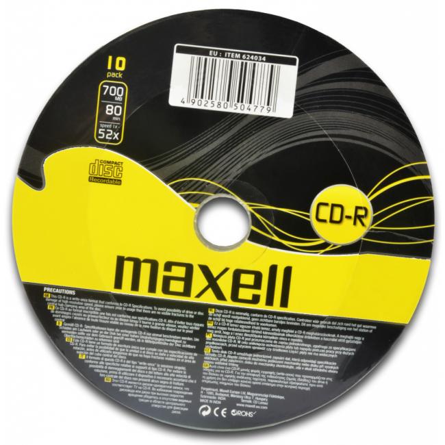 Maxell CD-R 700 MB 52x 10 Stück/Packung