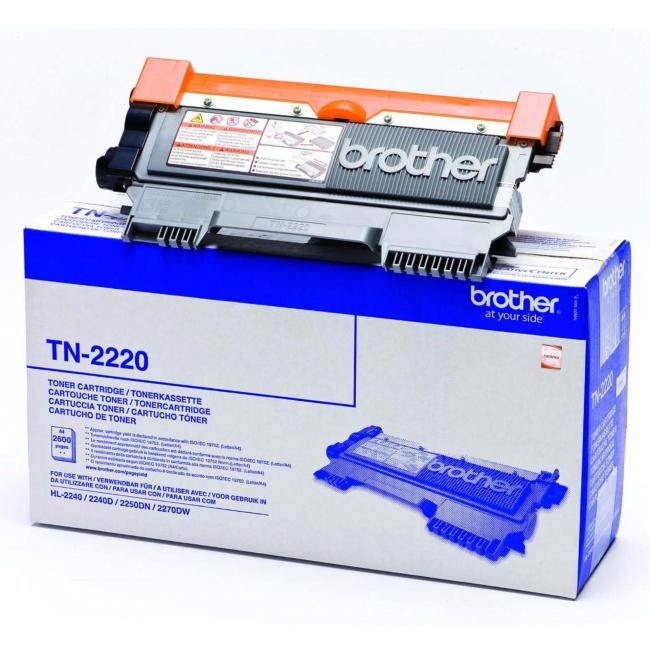 Toner Brother TN-2220 für HL-2240D/2250DN/ MFC-7360N/7460DN (2.600 Seiten)