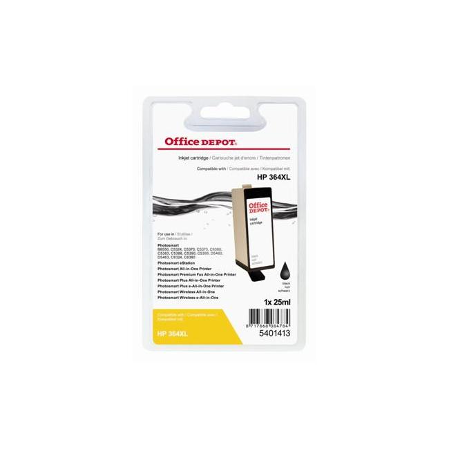 Ecodata-Alternativtinte für HP CB321EE, Nr. 364 Schwarz XL mit Chip