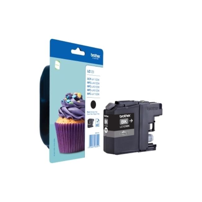 [PP021734] Brother LC-123 Tintenpatrone für DCP-J4110DW/ MFC-J4410DW/J4510DW/J4610DW Schwarz (600 Seiten)
