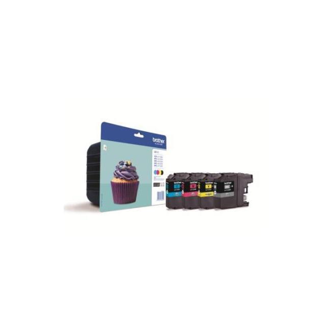 [PP021740] Brother LC-123 BK/C/M/Y Tintenpatronen-Pack für DCP-J4110DW/ MFC-J4410DW/J4510DW (4x600 Seiten)