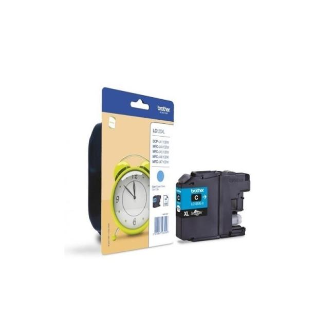 Brother Tintenpatrone LC-125XL für DCP-J4110DW/MFC-J4410DW/J4510DW Cyan (1.200 Seiten)