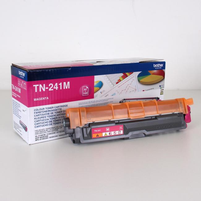 Toner Brother TN-241M für HL-3140CW/3150CDW/3170CDW/ DCP-9020CDW Magenta (1.400 Seiten)