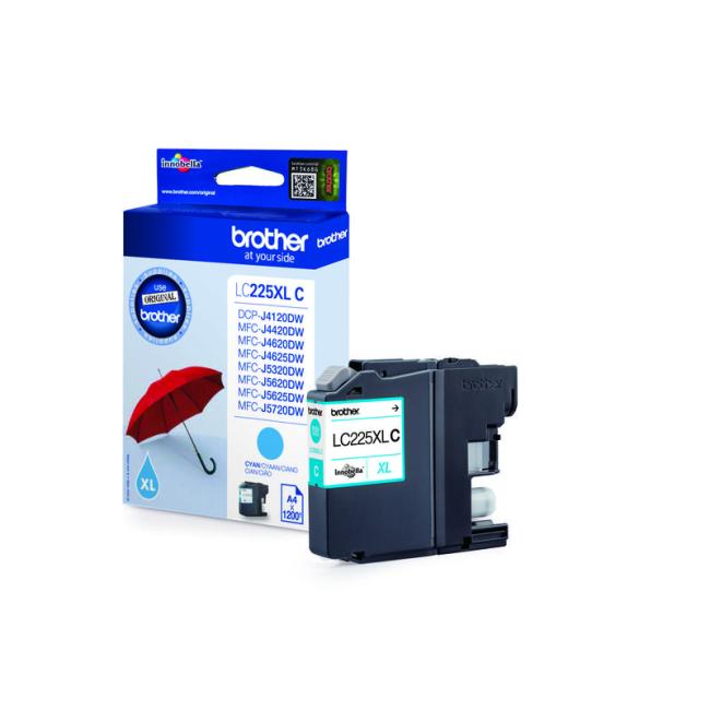 [PP029583] Brother LC-225XL Tintenpatrone für MFC-J5320DW/J5620DW/J5720DW Cyan (1.200 Seiten)