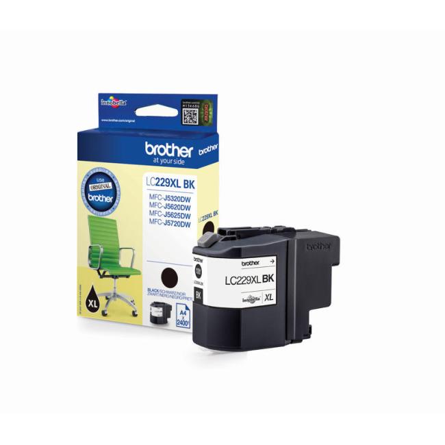 Brother LC-229XL Tintenpatrone für MFC-J5320DW/J5620DW/J5720DW Schwarz (2.400 Seiten)