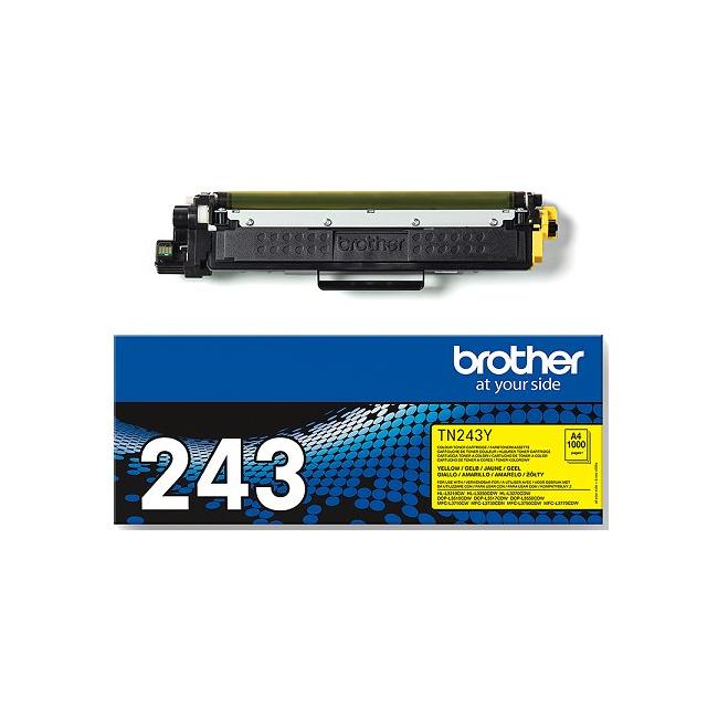 Toner Brother TN-243 für HL-L3210CW/L3270CDW/DCP-L3510CDW/L3550CDW gelb (1.000 Seiten)